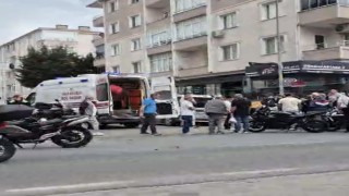 Lüleburgazda motosikletin çarptığı yaya yaralandı
