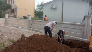 Malatyada altyapı çalışmasında doğalgaz borusu patladı