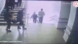 Malatyada öğrencilerin deprem tahliyesi kamerada