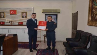 Manyasta jandarma ve emniyete başarı belgesi