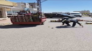 Mardinde otomobil ile motosiklet çarpıştı