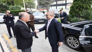 Merkez Bankası Başkanı Karahandan KSOya ziyaret