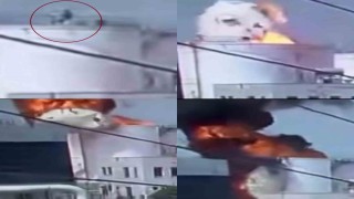 Mersinde bir işçinin hayatını kaybettiği patlama anı kamerada