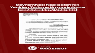 MHPli Ersoy: Bayramhacı yeniden Kayseri turizmine kazandırılmalı