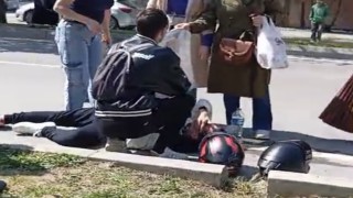 Motosiklet otomobil ile çarpıştı: 1 yaralı