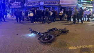 Muratlıda otomobil motosikletle çarpıştı: 1 yaralı