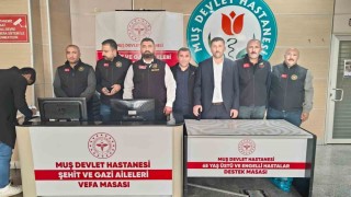 Muş Devlet Hastanesinde Vefa Masası kuruldu