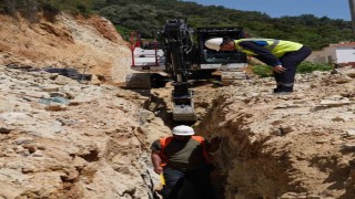 MUSKİden Gökovada kanalizasyon ana şebeke hattı yapımı