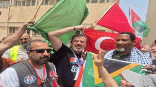 Nelson Mandelanın torunu Nkosi Mandeladan Libyada Küresel Sumud Kara Filosuna destek