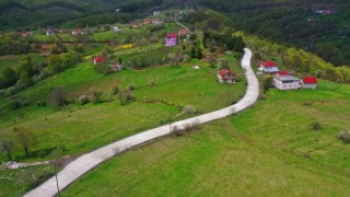 Orduda beton yol çalışmaları sürüyor