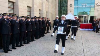 Orduda trafik kazasında hayatını kaybeden polis için resmi tören