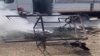 Osmaniyede elektrikli motor alevlere teslim oldu