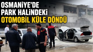 Osmaniye’de Park Halindeki Otomobil Küle Döndü
