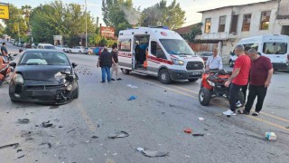 Otomobille çarpışan ATVnin sürücüsü yaralandı