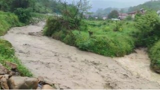 Sağanak sonrası derelerdeki su seviyeleri yükseldi