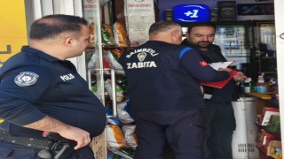 Saimbeylide zabıta ve polis ekiplerinden ortak denetim