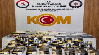 Samsunda kaçak tütün mamülleri operasyonu