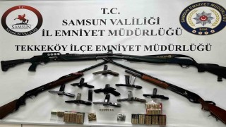 Samsunda ruhsatsız silah operasyonu