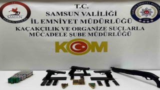Samsunda ruhsatsız silah operasyonu