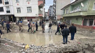 Selin vurduğu Havzada yaralar sarılıyor: Tüm ekipler sahada