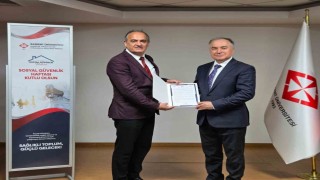 SGKdan Başkent Üniversitesi Adana Dr. Turgut Noyan Uygulama ve Araştırma Merkezine teşekkür belgesi