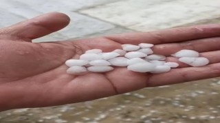 Silivride dolu yağışı etkili oldu