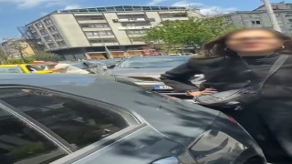 Şişlide park yeri kavgası trafiği felç etti