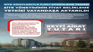 Site aidatlarını artık site yönetimi değil vatandaş belirleyecek