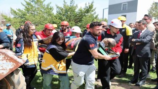 Sivasta tatbikatlar gerçeğini aratmadı
