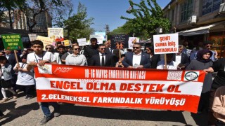 Siverekte Engelliler Haftası kapsamında farkındalık yürüyüşü düzenlendi