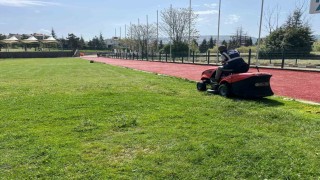 Söğütte park ve bahçelerde yoğun mesai