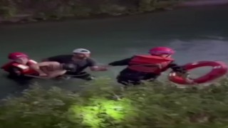 Sulama kanalına düşen genci itfaiye ekipleri kurtardı