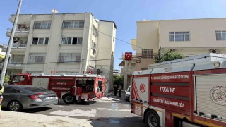Tarsusta apartman dairesinde yangın paniği