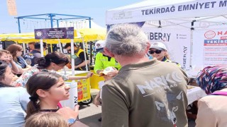 Tekirdağ polisi anne ve çocukları sevindirdi
