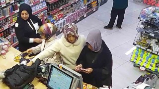 Teyze ve yeğenin çaldığı parayla alışveriş yaptığı anlar görüntülendi