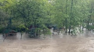 Tokatta yazın serinleten kamelyalar sular altında kaldı