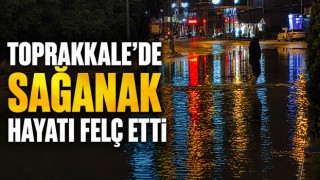 Toprakkale’de Sağanak Hayatı Felç Etti