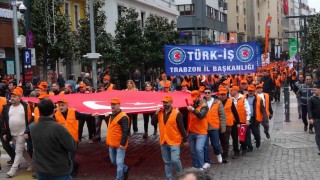 Trabzonda 1 Mayıs İşçi Bayramı coşkusu