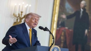 Trump: (Leyen ile görüşme) İranın milyonları öldürebilecek bir bombayı kontrol edemeyeceği konusunda hemfikirdik