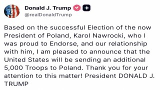 Trump: Polonya'ya 5 bin ek asker göndereceğiz
