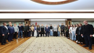 Türk Dünyası gençleri, Kültür Başkenti Kayseride Başkan Büyükkılıçı ziyaret etti
