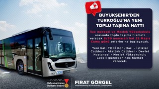 Türkoğlu’nda Yeni Toplu Taşıma Hattı Hizmete Giriyor