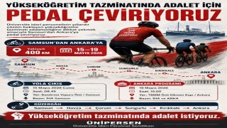 ÜNİPERSANden Samsundan Ankaraya bisiklet eylemi