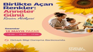 Van Gogh ve Daliden ilham alan Anneler Günü Atölyesi Forum İstanbulda