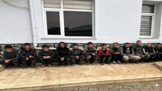 Yayladağında dron destekli operasyonda 11 göçmen yakalandı