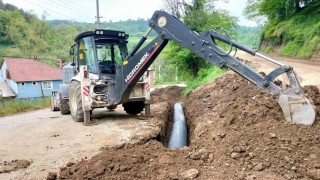 Yığılca Naşlar köyünde altyapı çalışmaları sürüyor