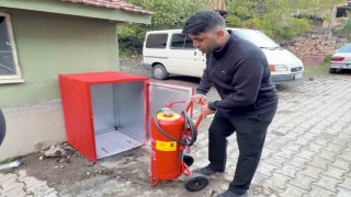 Yıllar önceki acı bir daha yaşanmasın diye köyün her noktasına yangın dolapları yerleştirdiler