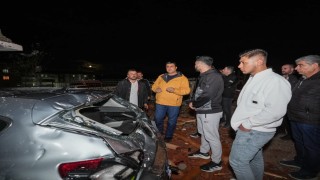 Yılmazdan fırtına mağdurlarına 20 bin TLlik destek müjdesi