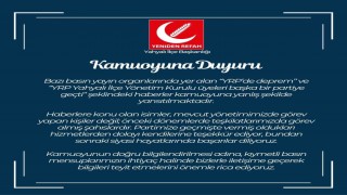 YRP Kayseri İl Başkanlığından kamuoyu açıklaması