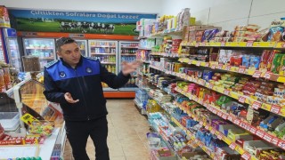 Zabıta ekiplerinden bakkal ve marketlere denetim